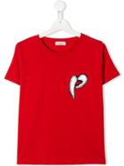 Pinko Kids Embellished Sequin Logo T-shirt - Red