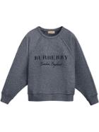 Burberry Intarsia Logo Sweater - Grey