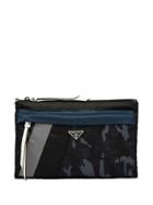Prada Colour Block Pouch - Black
