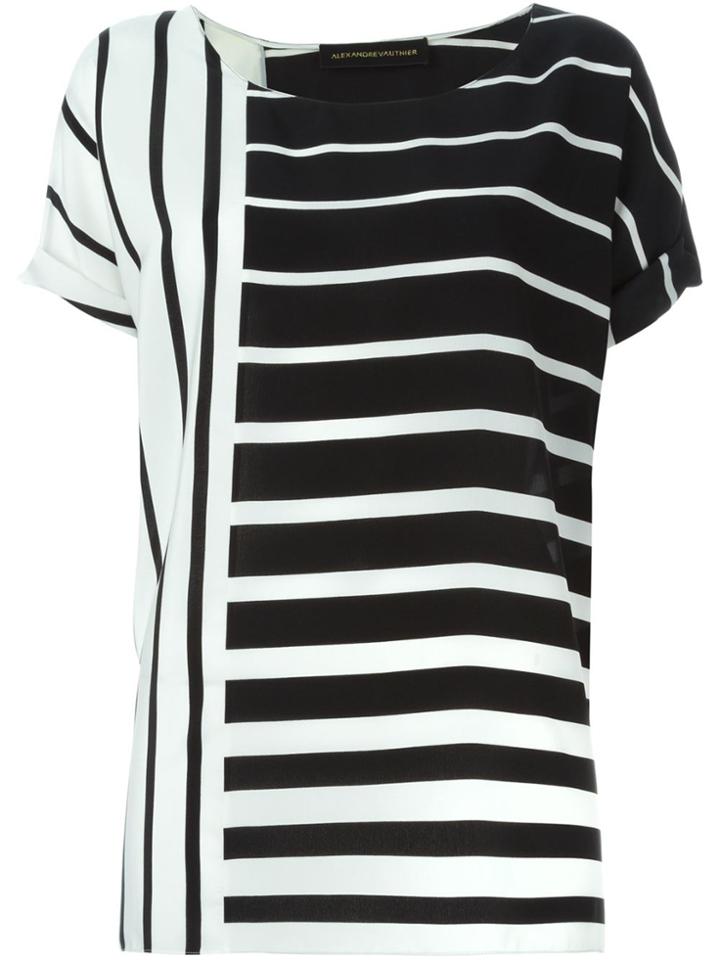 Alexandre Vauthier Graphic Print Blouse - Black