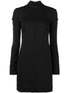 Helmut Lang Mini Dress With Cut-out Shoulders - Black