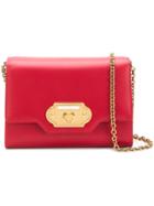 Dolce & Gabbana Logo Plaque Shoulder Bag - Red