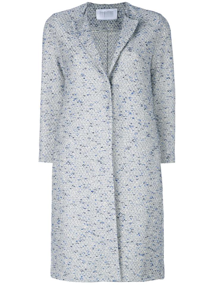 Harris Wharf London Cropped Sleeve Coat - Blue