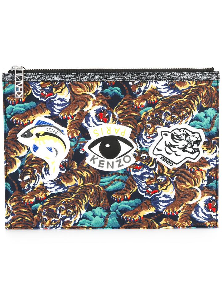 Kenzo Multi Icon Clutch, Women's, Polyester