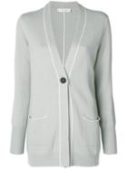 Le Tricot Perugia V-neck Cardigan - Grey
