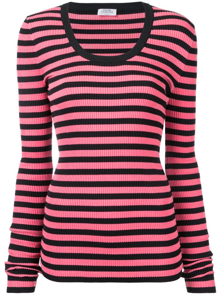 Sonia Rykiel Striped Jumper - Pink & Purple