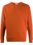 Ymc Long-sleeve Fitted Sweatshirt - Orange