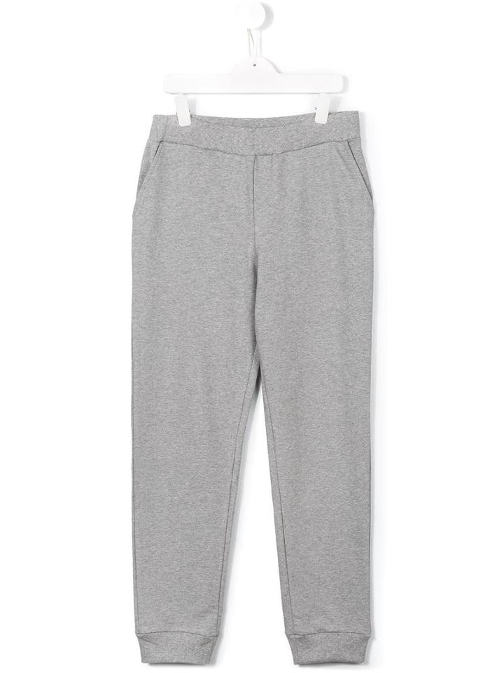 Fendi Kids Classic Track Pants, Boy's, Size: 14 Yrs, Grey