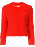 Chanel Pre-owned Collarless Fitted Jacket - Yellow
