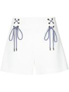 Nk Lace Up Detail Shorts - White