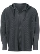 Homme Plissé Issey Miyake Pleated Hoodie - Grey