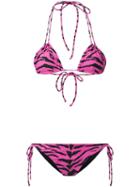 Saint Laurent Tiger Print Bikini Set - Pink