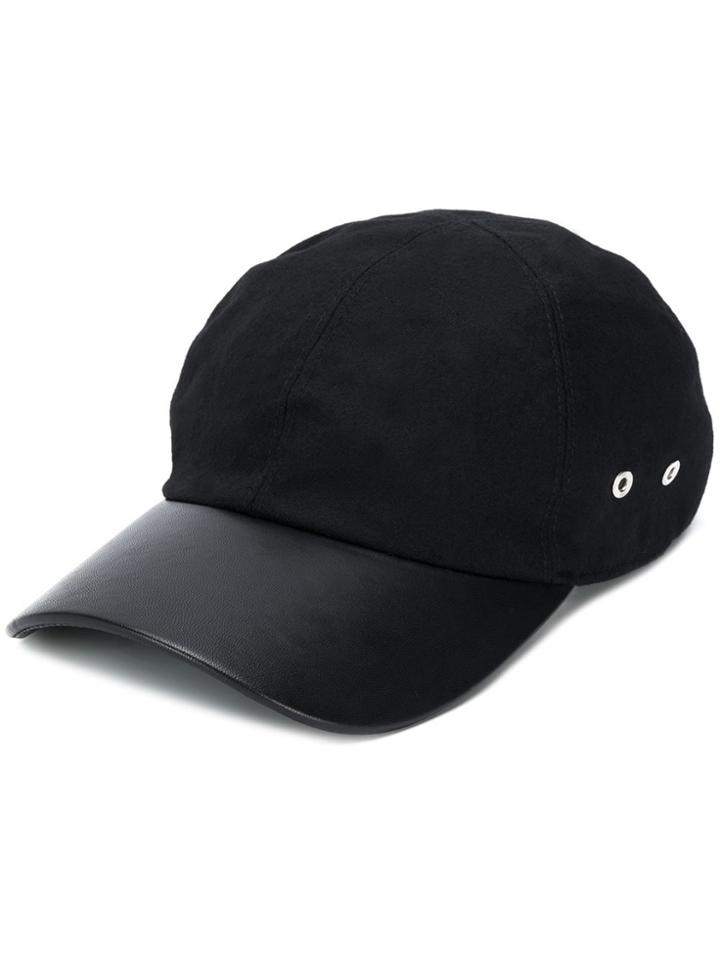 1017 Alyx 9sm Leather Peak Cap - Black