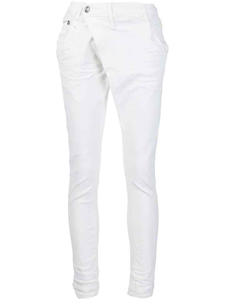 R13 'x Over' Jeans, Women's, Size: 28, White, Cotton