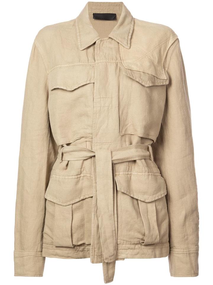 Haider Ackermann Basic Belted Jacket - Neutrals