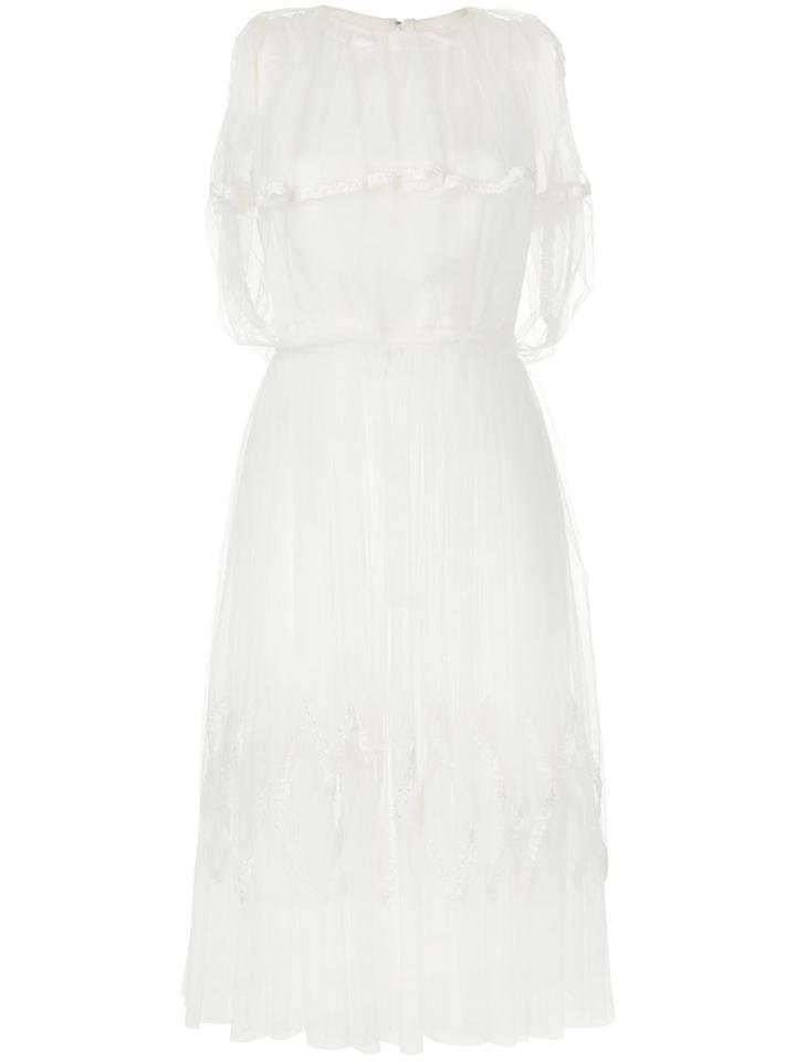Miyao Layered Tulle Dress - White