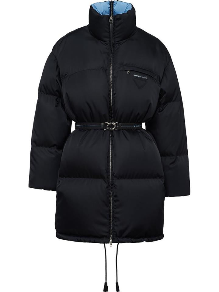 Prada Gabardine Puffer Jacket - Black