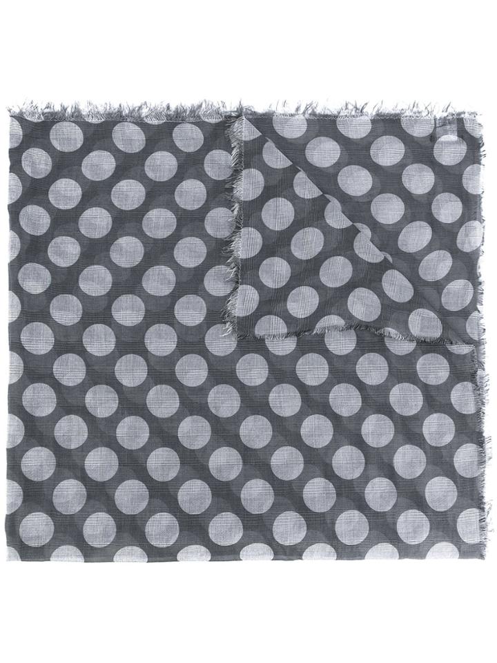 Faliero Sarti Polka-dot Scarf - Grey