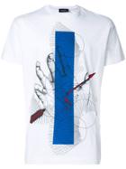 Dsquared2 Hand Print T-shirt - White