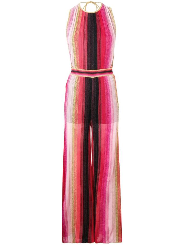M Missoni Open Back Jumpsuit - Pink
