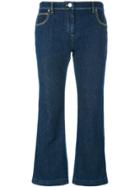 Kenzo Cropped Flare Jeans - Blue