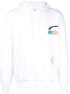 Puma Doodle Print Hoodie - White