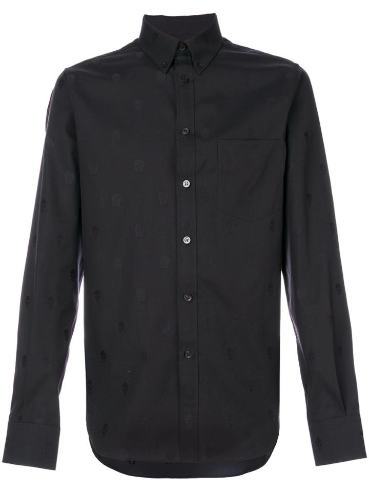 Alexander Mcqueen Skull Print Shirt - Black