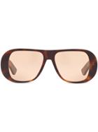 Alexa Chung X Sunglass Hut Curved Frames Sunglasses - Brown