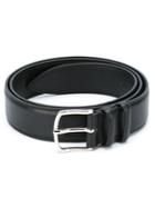 Orciani Classic Buckle Belt, Men's, Size: 100, Black, Leather