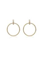 Spinelli Kilcollin Yellow Gold Casseus Huggie Diamond Hoop Earrings -