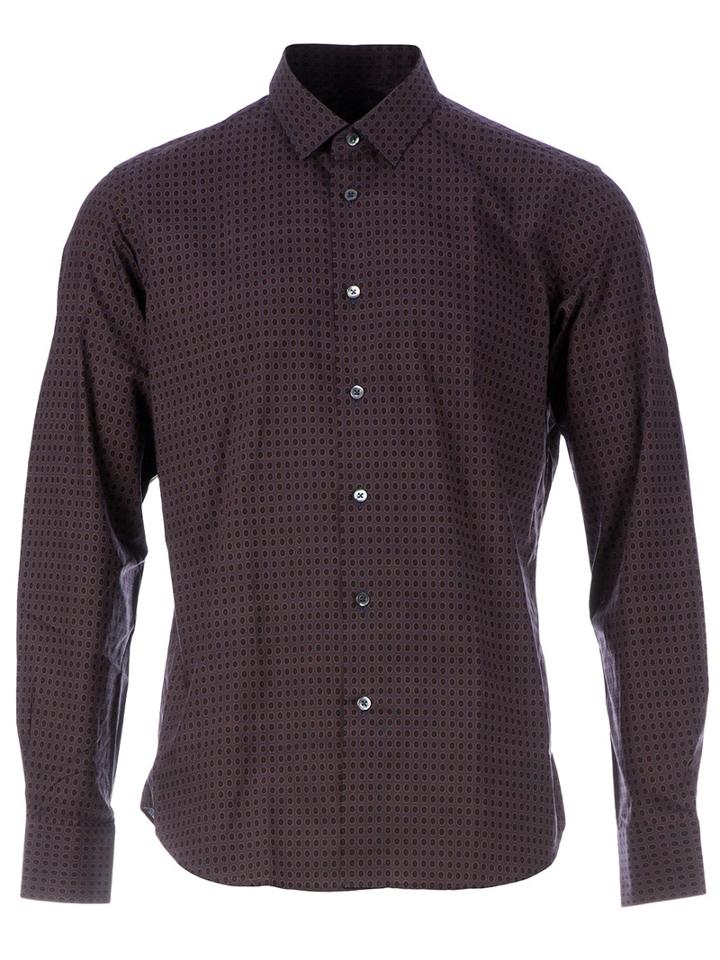 L'eclaireur By Miros Regimented Polka Dot Shirt