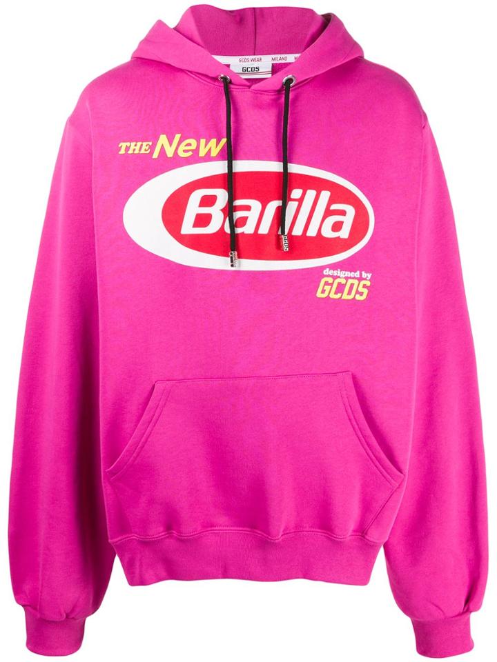 Gcds Barilla Print Hoodie - Pink