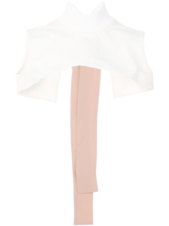Marni Tie Crop Top - White