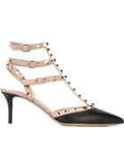 Valentino Garavani Rockstud Pumps, Women's, Size: 37, Black, Leather/metal Other