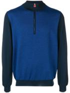 Kiton Half-zip Sweater - Blue