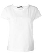 Love Moschino Pom Pom T-shirt, Women's, Size: 40, White, Cotton