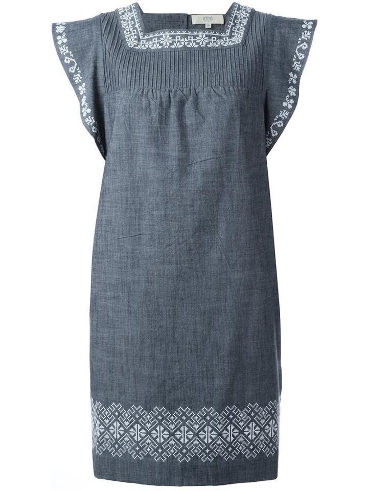 Vanessa Bruno Athé Embroidered Dress