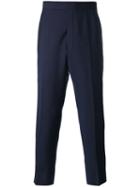 Thom Browne Tailored Trousers, Men's, Size: 3, Blue, Cotton/mohair/wool