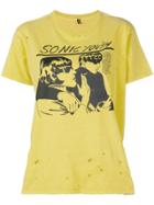 R13 Sonic Youth Print T-shirt - Yellow