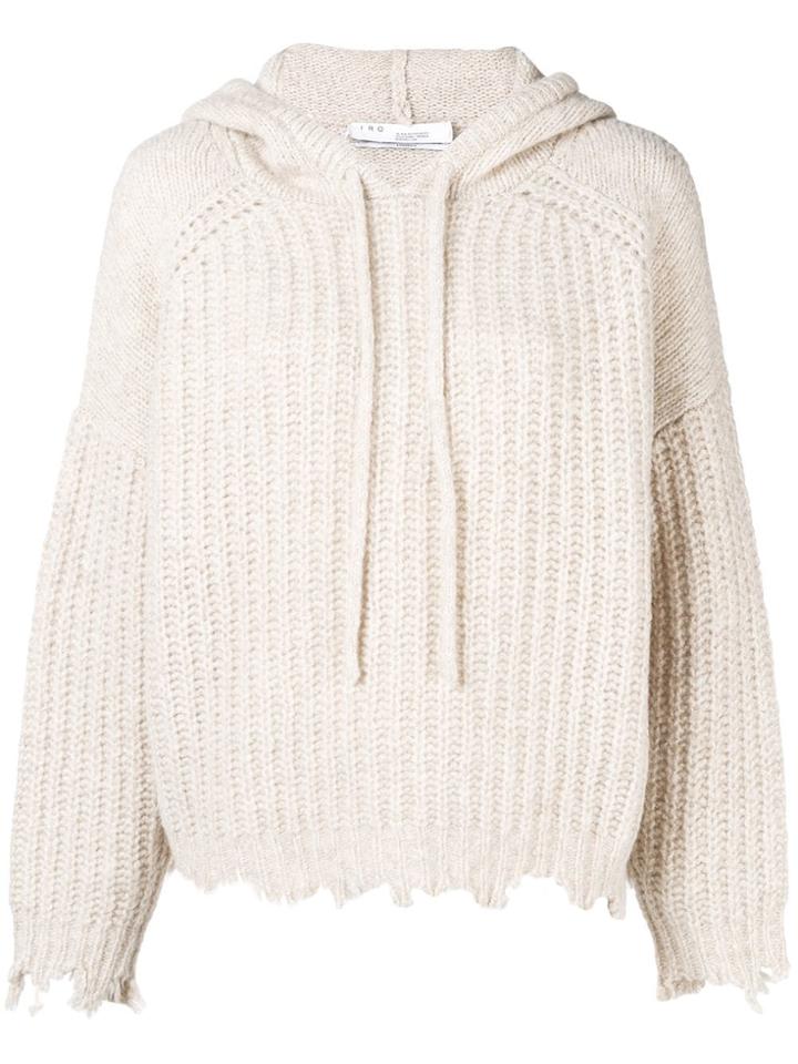 Iro Knitted Hoodie - Neutrals