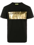Versace Jeans Metallic Logo Print T-shirt - Black