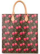 Louis Vuitton Vintage Sac Plat Hand Tote Bag Monogram Cherry Canvas