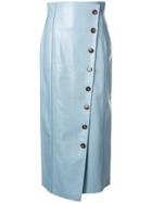 Rejina Pyo Buttoned Mid Skirt - Blue