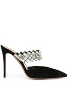 Aquazzura Talisman 105mm Mules - Black