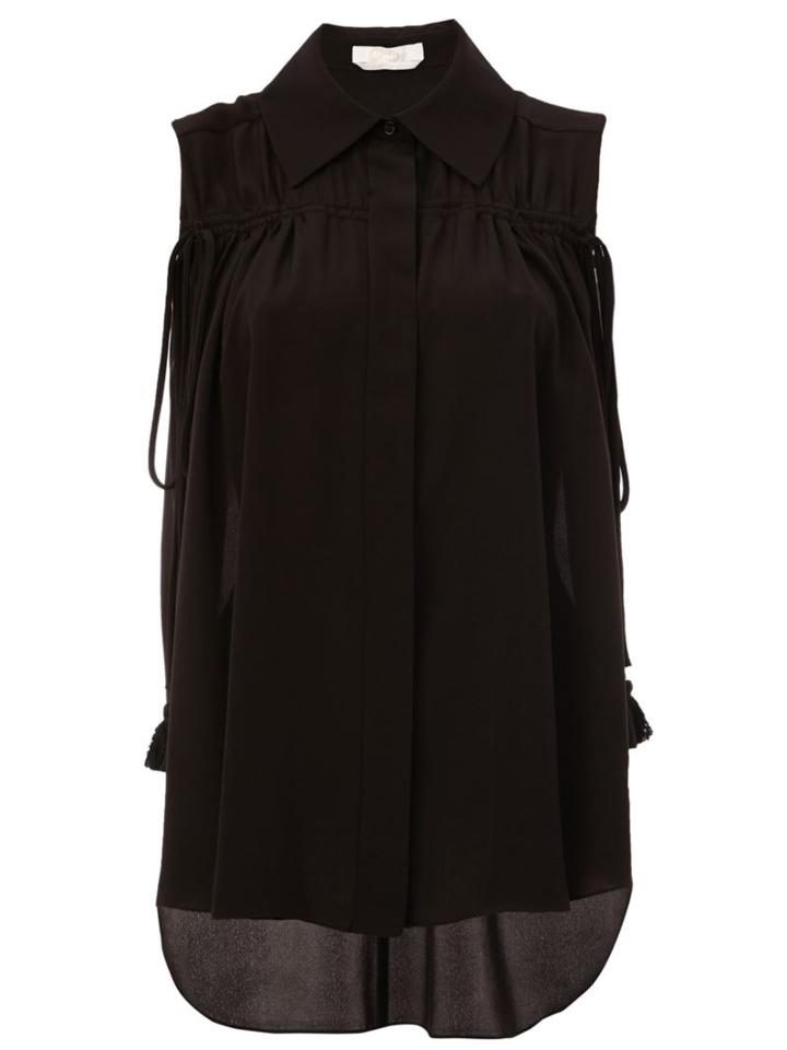 Chloé Drawstring Sleeveless Blouse