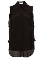 Chloé Drawstring Sleeveless Blouse