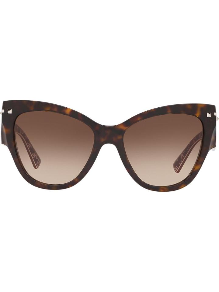 Valentino Eyewear Cat-eye Gradient Sunglasses - Brown