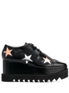 Stella Mccartney Elyse Star Platform Lace-up Shoes - Black