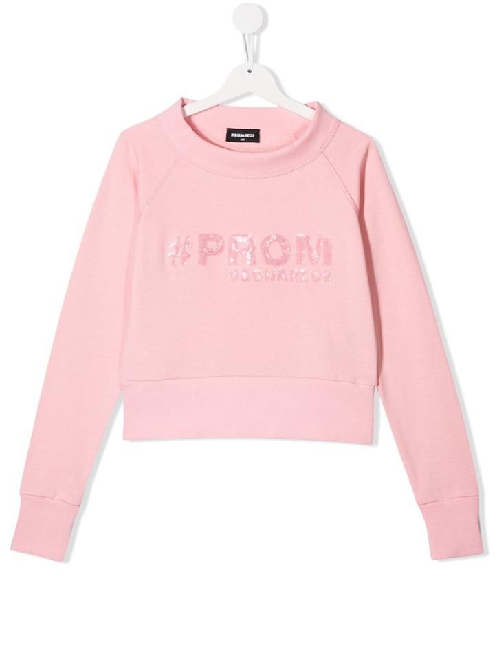 Dsquared2 Kids #prom Sequinned Sweatshirt - Pink