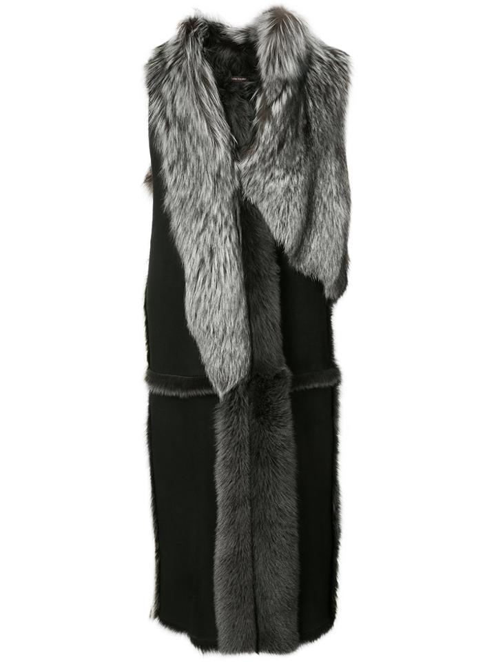 Sophie Theallet Sleeveless Asymmetric Coat - Black